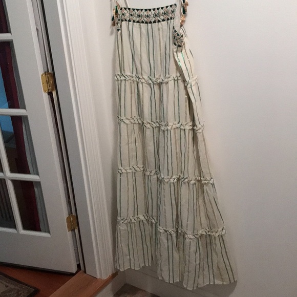 NWT Anthropologie Safa Tiered Shimmer MIDI Dress - Picture 7 of 16